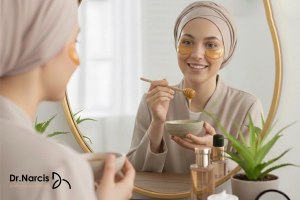 عسل برای درمان جای جوش